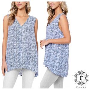 FEVER Ladies Versatile High-Low Sleeveless Tunic